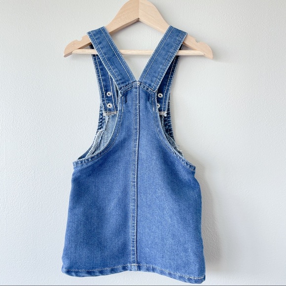 3/$15 Vintage DKNY Overalls skirt dress denim 2T 24m - Picture 3 of 8